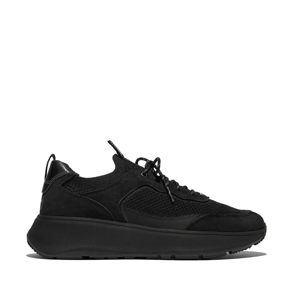 FITFLOP F-Mode Suede/Knit Flatform Slip-On Laced Sneakers (Women) - Image 3