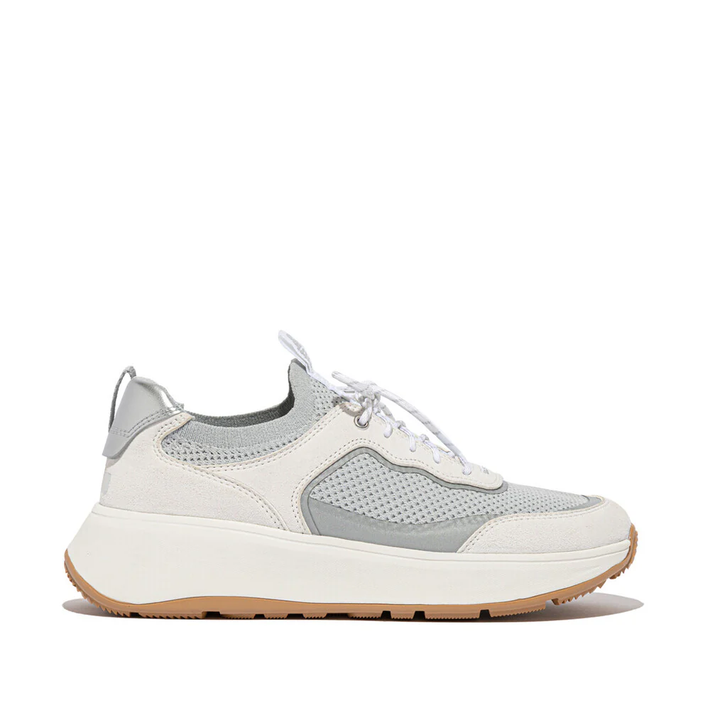 FITFLOP F-Mode Suede/Knit Flatform Slip-On Laced Sneakers (Women) - Image 3