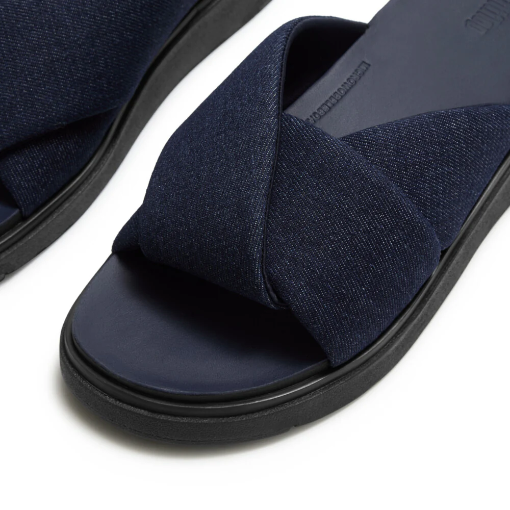FITFLOP Gen-FF Folded-Denim Slides (Women) - Image 3