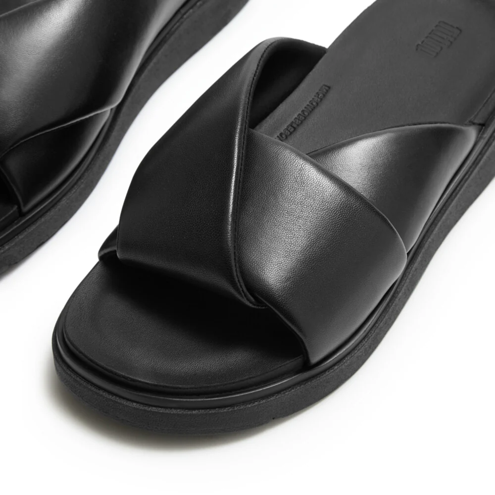 FITFLOP Gen-FF Folded-Leather Slides (Women) - Image 3