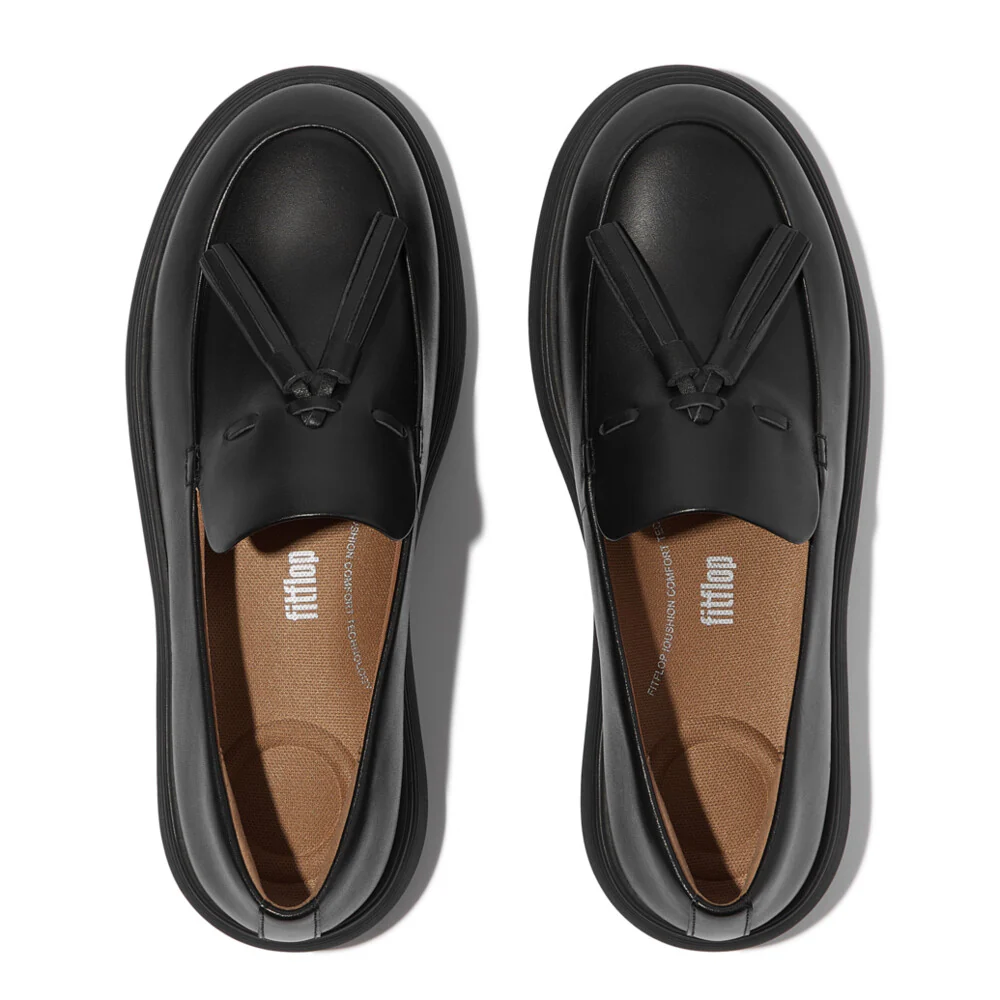 FITFLOP iQ-Comff Tassel Leather Loafers (Women) - Image 2