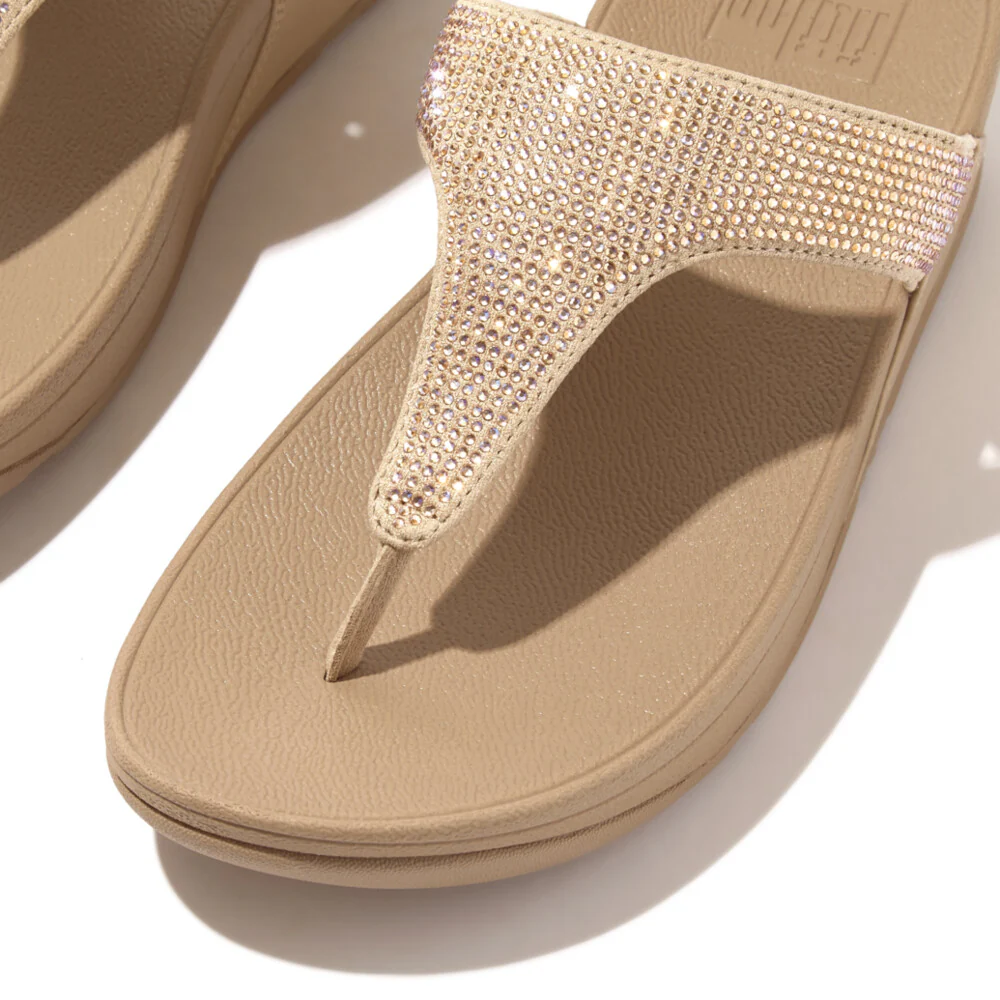FITFLOP Lulu Crystal Embellished Toe-Post Sandals (Women) - Image 3