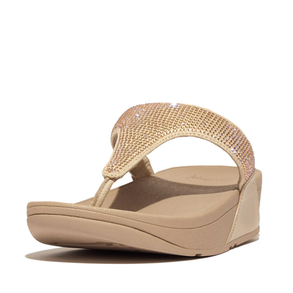 FITFLOP Lulu Crystal Embellished Toe-Post Sandals (Women) - Image 4