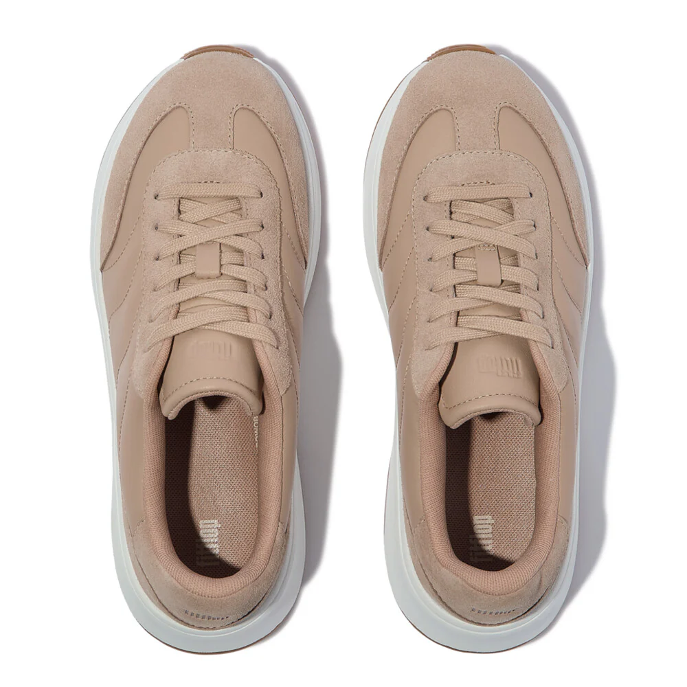 FITFLOP F-Mode T-Toe Wave Leather/Suede Sneakers (Women) - Image 3
