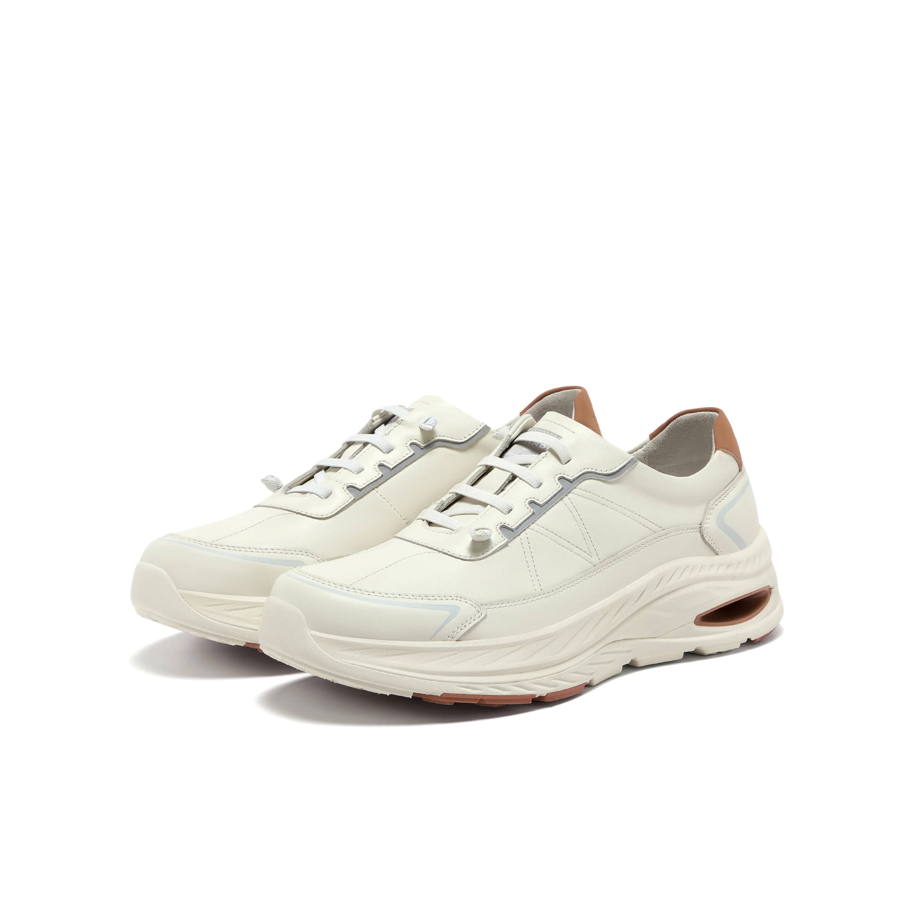 MIRABELL Cowhide/Synthetic Leather Comfortable Sports Shoes (Men) - Image 2