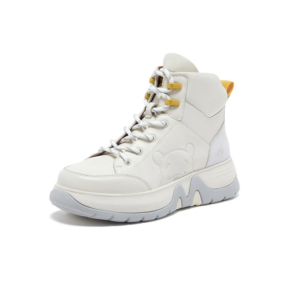 [MIRABELL x Winnie The Pooh] Cowhide Leather/Cow Split Leather Boot (Women) - Image 4