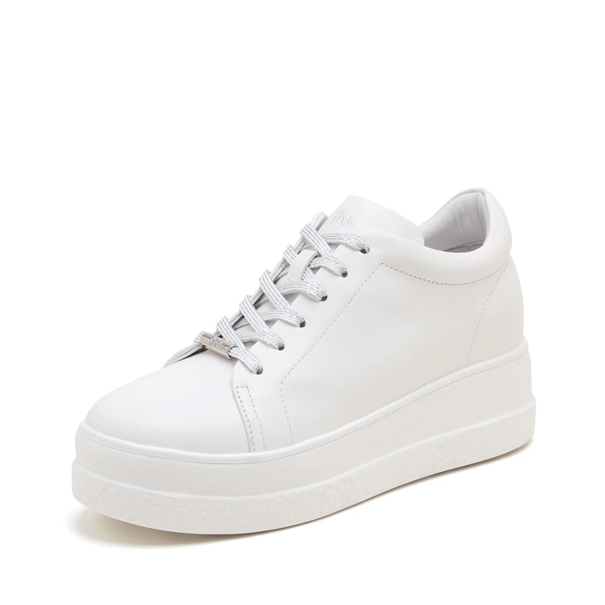 MILLIE'S Off-White Leather Casual Shoes (Women) - Image 3